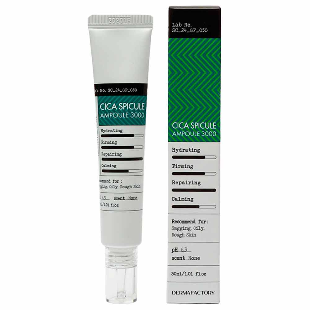 Сыворотка для лица с микроиглами и экстрактом центеллы Derma Factory Cica Spicule Ampoule 3000 pm 30 мл