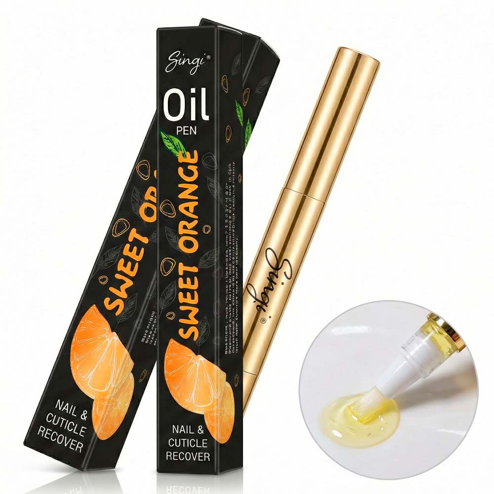 Масло для ухода за кутикулой с ароматом апельсина Singi Oil Pen Nail & Cuticle Recover Sweet Orange 2 мл