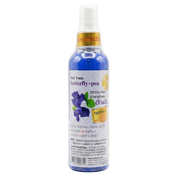 Укрепляющий тоник для волос с клиторией тройчатой Genive Butterfly Pea Hair Tonic 120 мл