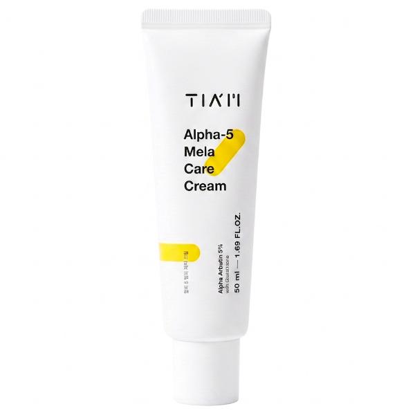 Осветляющий крем для лица от пигментации с альфа-арбутином TIAM Alpha-5 Mela Care Cream 50 мл
