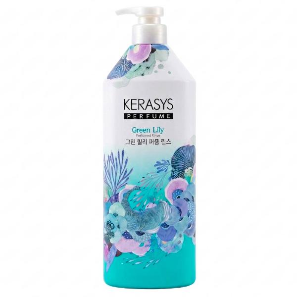 Парфюмированный кондиционер-бальзам для волос зеленая лилия KeraSys Green Lily Perfumed Rinse 1000 мл
