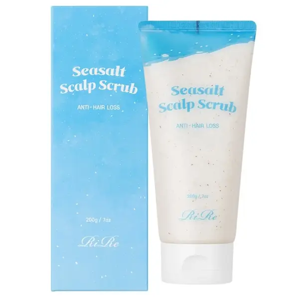 Скраб для очищения кожи головы и против выпадения волос RiRe Seasalt Scalp Scrub 200 мл