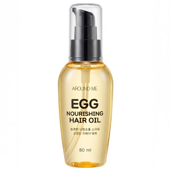 Питательное масло для волос Welcos Around Me Egg Nourishing Hair Oil 80 мл