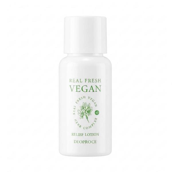 Освежающий лосьон для лица Deoproce Real Fresh Vegan Relief Lotion 30 мл