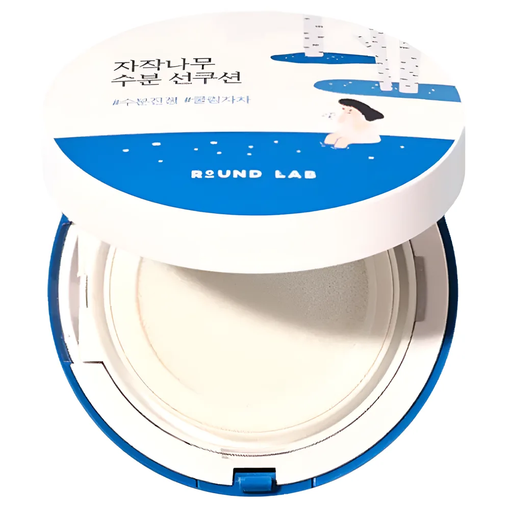 Увлажняющий солнцезащитный крем с березовым соком Round Lab Birch Juice Moisutrizing Sun Cushion 15 г