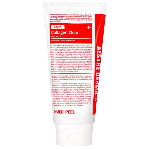 Пенка для умывания с пробиотиками и аминокислотами Medi-Peel Red Lacto Collagen Clear 2.0 300 мл