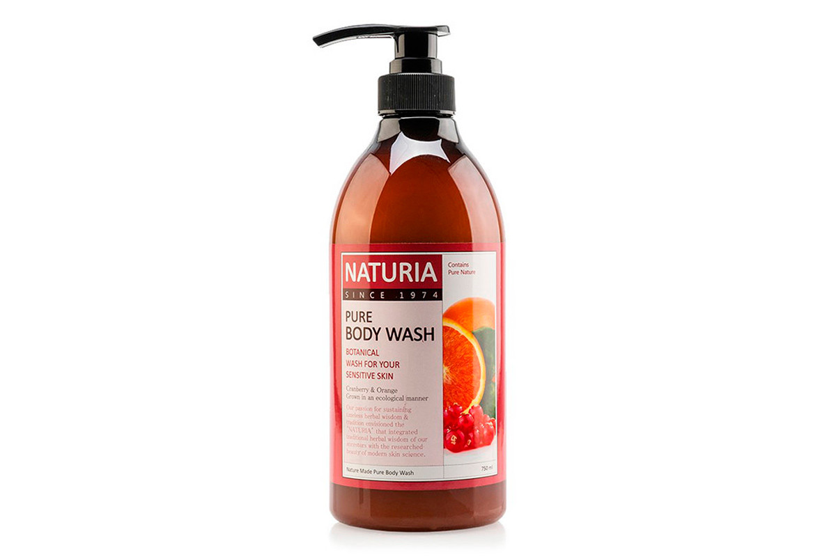 Гель для душа клюква и апельсин Naturia Pure Body Wash Cranberry Orange 750 мл