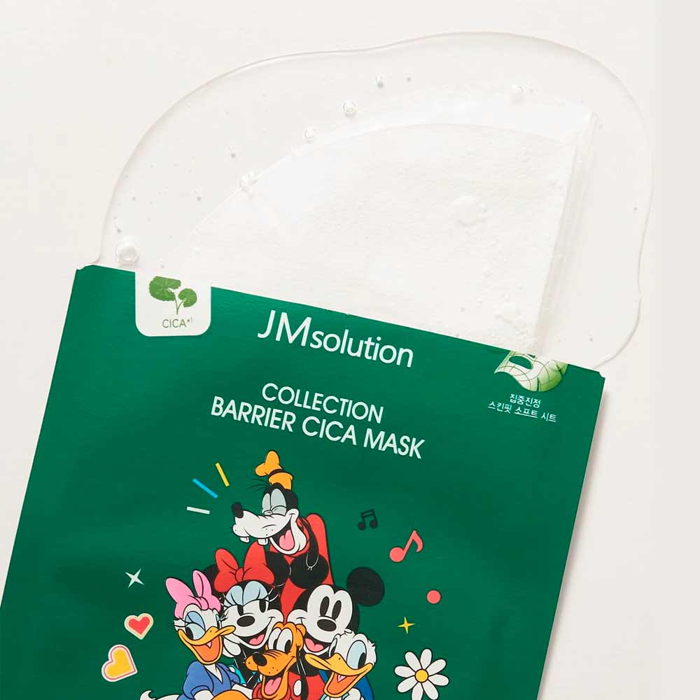 Маска тканевая успокаивающая с центеллой JMsolution Disney Collection Barrier Cica Mask 30 мл