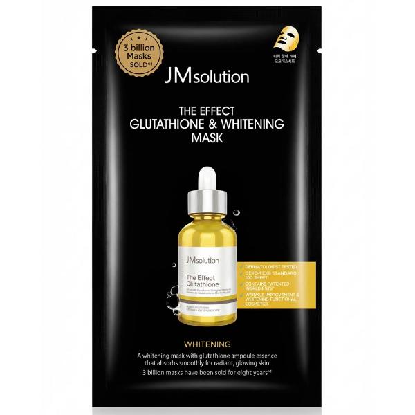 Тканевая маска для лица с глутатионом JMsolution The Effect Glutathione Whitening Mask 24 мл