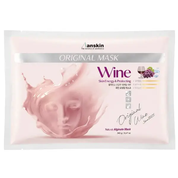 Маска на основе морских водорослей альгинатная с вином Anskin Original Wine Modeling Mask 240 г МУ