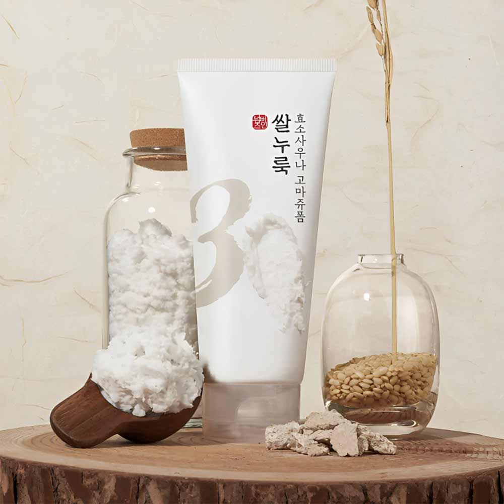 Кремовая энзимная пенка для умывания с экстрактом риса Numbuzin No.3 Rice Enzyme Skin Softening Cleansing Foam 150 мл