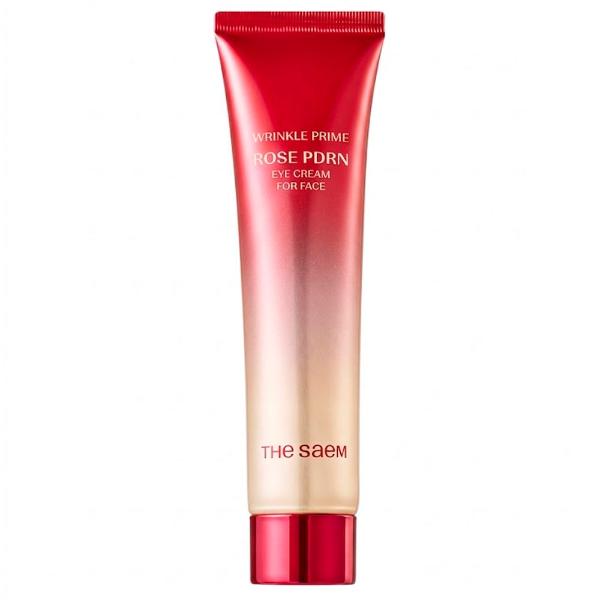 Крем для век и лица с ПДРН розы The Saem Wrinkle Prime Rose PDRN Eye Cream For Face 100 мл