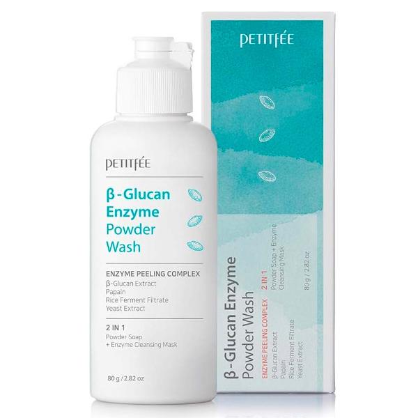 Энзимная пудра для умывания с бета-глюканом Petitfee B-Glucan Enzyme Powder Wash 80 г