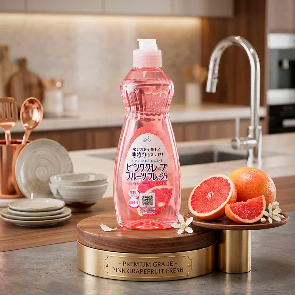 Средство для мытья посуды с маслом розового грейпфрута Rocket Soap Enjoy Awa’s Fresh 600 мл, дозатор