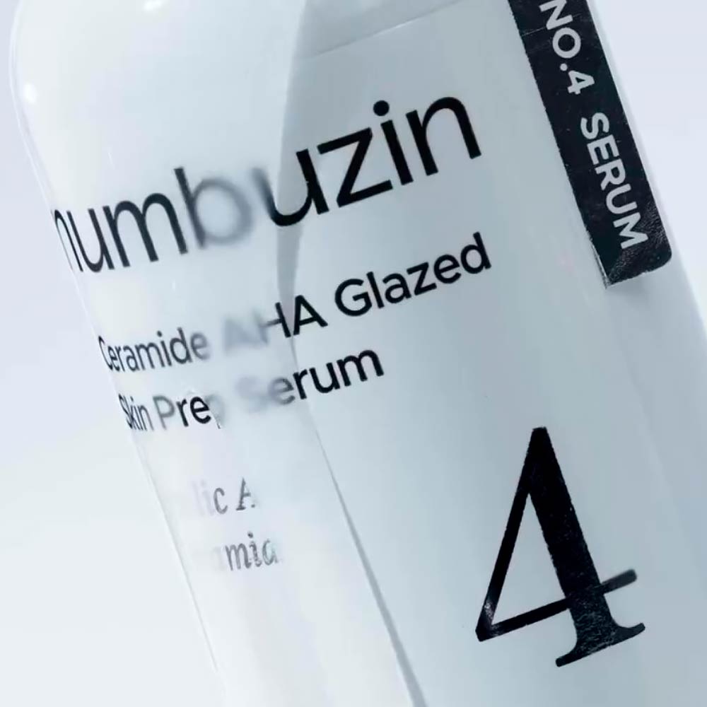 Обновляющая сыворотка для лица с кислотами Numbuzin No.4 Ceramide AHA Glazed Skin Prep 30 мл