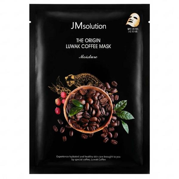 Тонизирующая тканевая маска с экстрактом кофе JMsolution The Origin Luwak Coffee Mask 30 мл