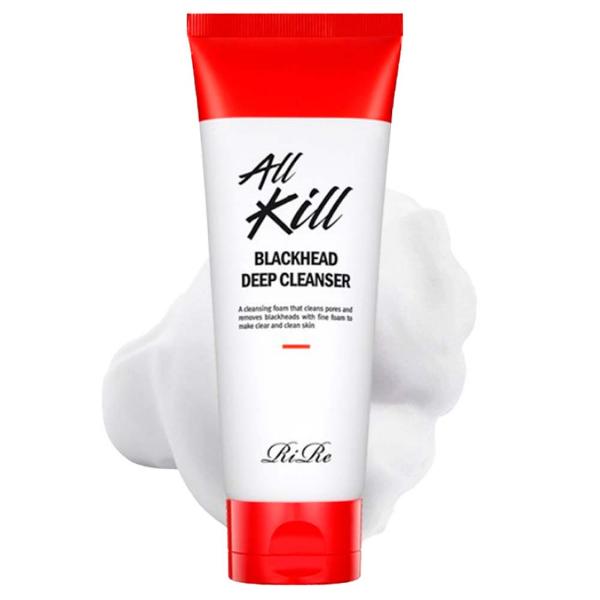 Пенка для умывания от черных точек и забитых пор RiRe All Kill Blackhead Deep Cleanser 120 мл