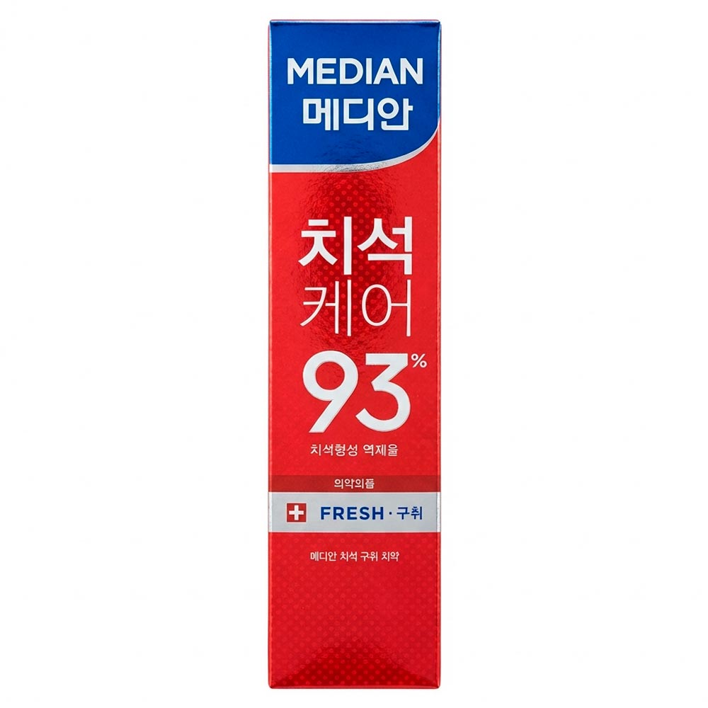 Зубная паста с цеолитом для профилактики зубного камня Median Dental IQ 93% Toothpaste Remove Bad Breath Red 120 г