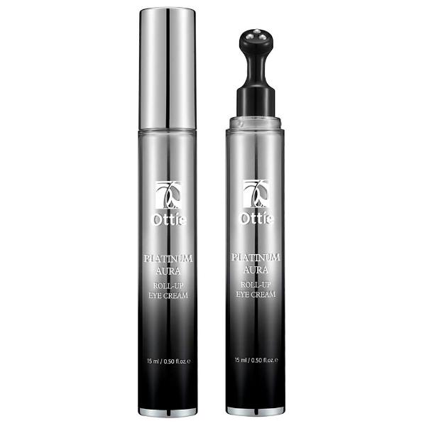 Крем для век с платиной и экстрактом черной икры Ottie Platinum Aura Roll-Up Eye Cream 15 мл