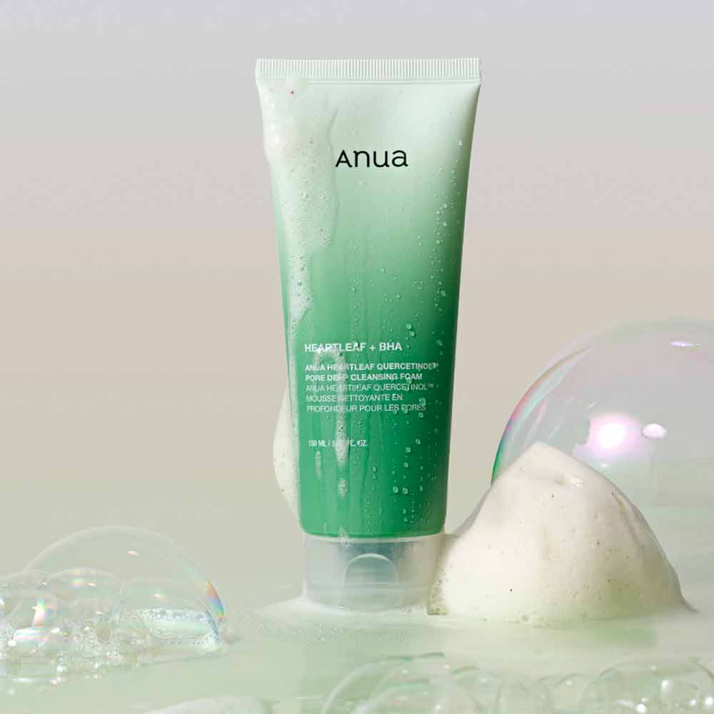 Пенка для умывания с кверцетином для очищения пор Anua Heartleaf Quercetinol Pore Deep Cleansing Foam 150 мл