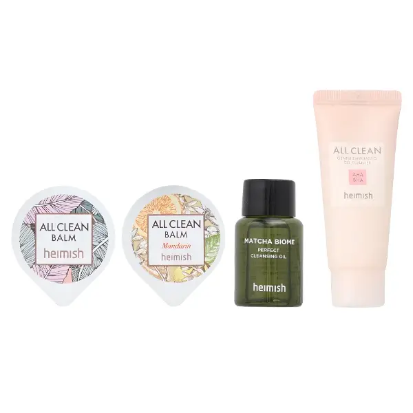 Набор миниатюр для очищения кожи Heimish All Clean Mini Kit 20 мл 17 мл 5 мл 5 мл