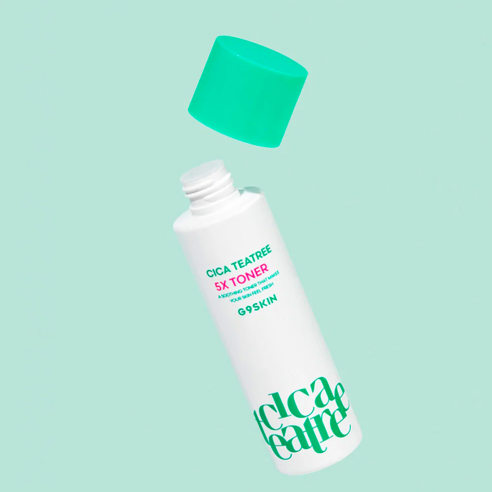 Успокаивающее средство-тонер для лица с AHA, BHA, PHA, LHA кислотами G9Skin Cica Teatree 5X Toner 180 мл
